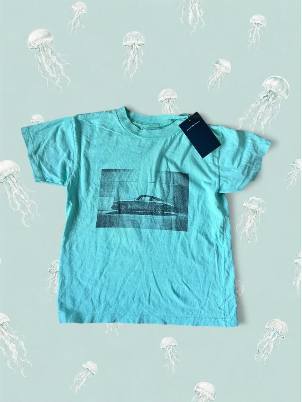 Brandy Melville seafoam teal graphic tee